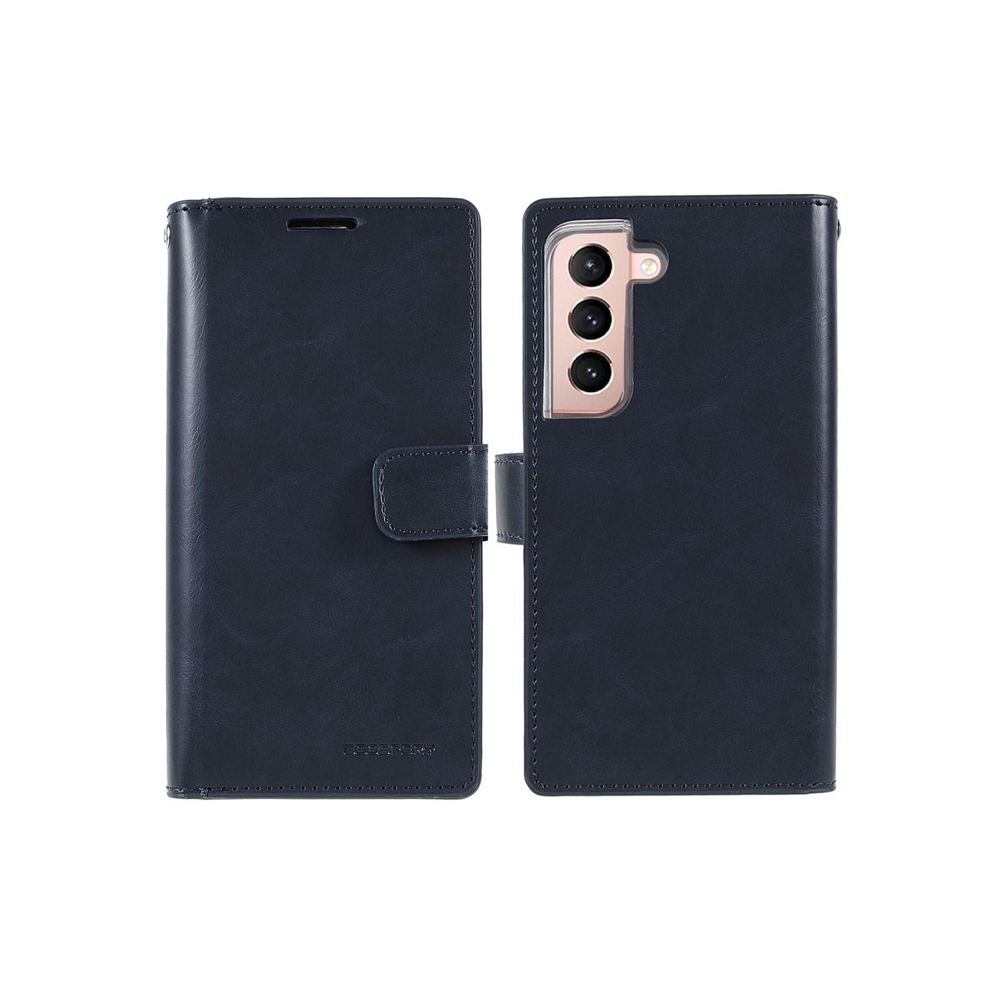 Samsung Galaxy S22+ MERCURY GOOSPERY Mansoor Wallet Case - Dark Blue