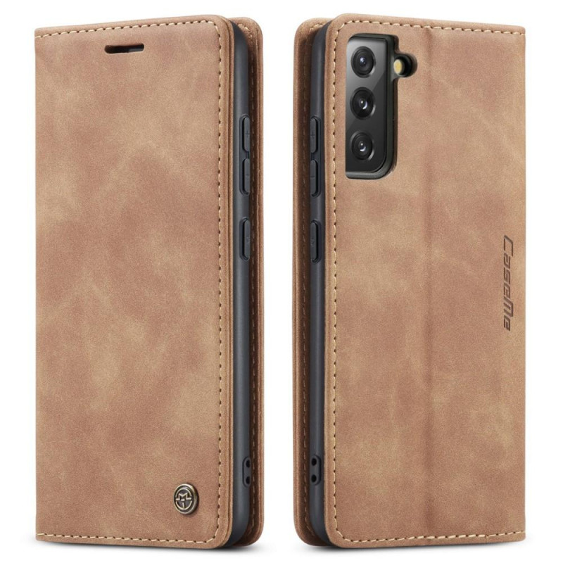 CASEME Retro Wallet Case for Samsung Galaxy S22 Plus - Brown