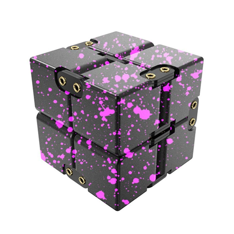 Fidget Toy Stress Relaxation Infinite Cube Flip Cube Svart - Rose