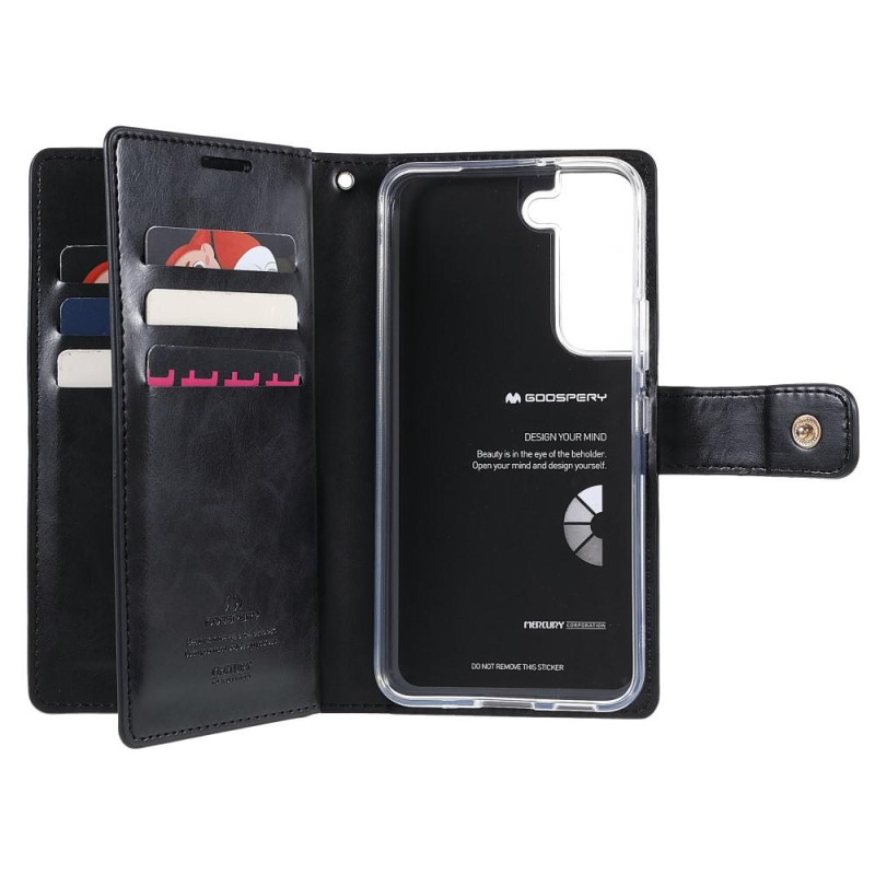 Samsung Galaxy S22+ MERCURY GOOSPERY Mansoor Wallet Case - Black