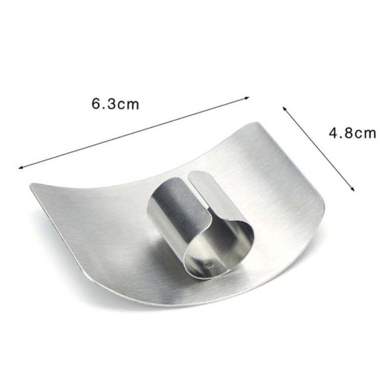 Stainless Steel Finger Guard for Safe Cutting Vegetables Fruit