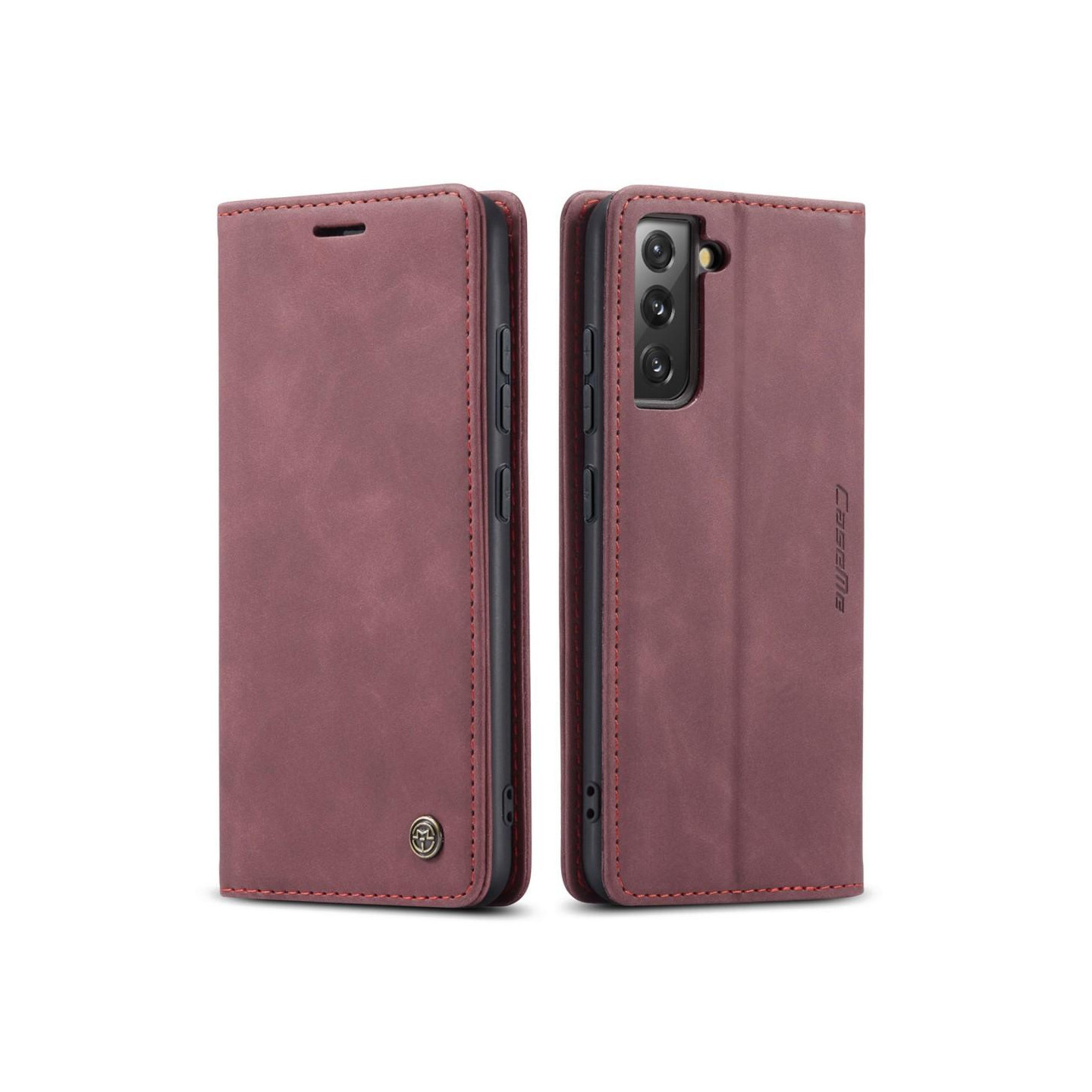 CASEME Lommebok - cover Samsung Galaxy S22 - Rød