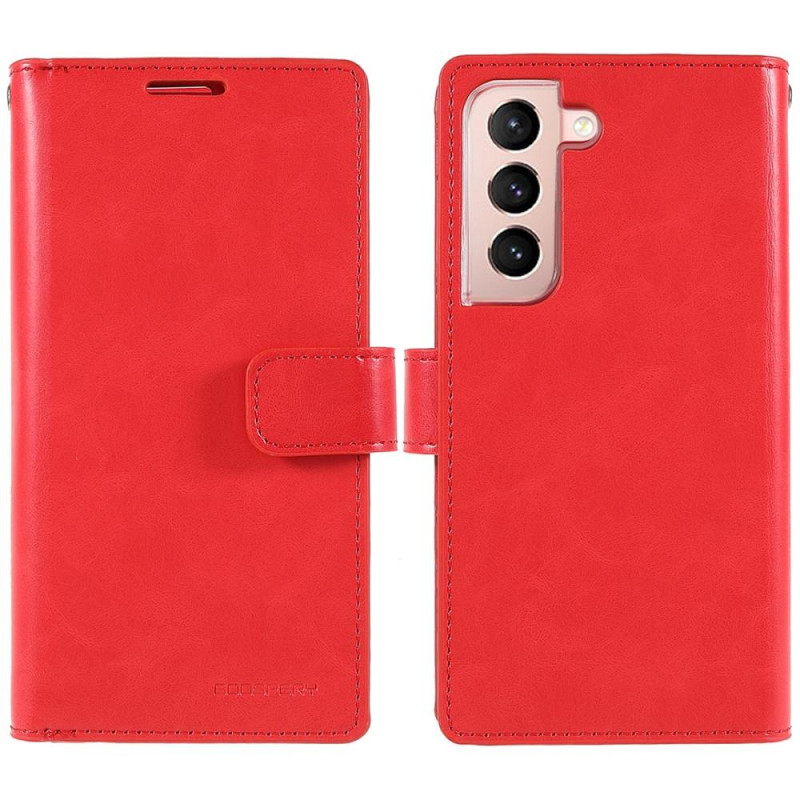 Samsung Galaxy S22+ MERCURY GOOSPERY Mansoor Wallet Case - Red
