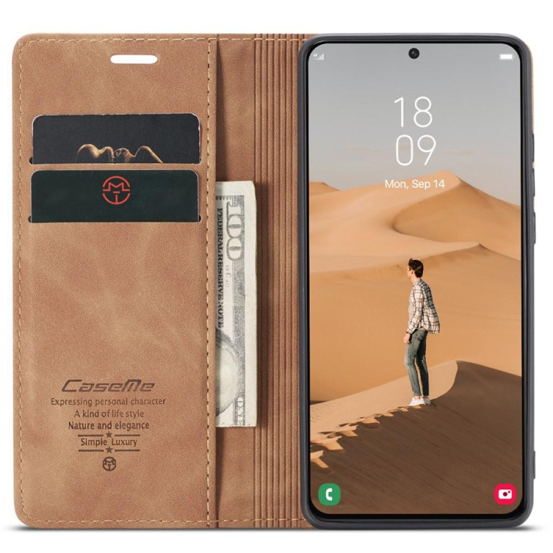 CASEME Retro Pung Taske til Samsung Galaxy S22 - Brun