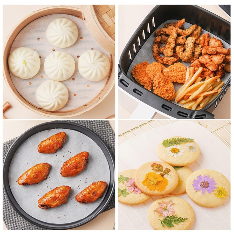 100 stk 30 cm Non - Stick Engangs Air Fryer Air Fryer Matlaging