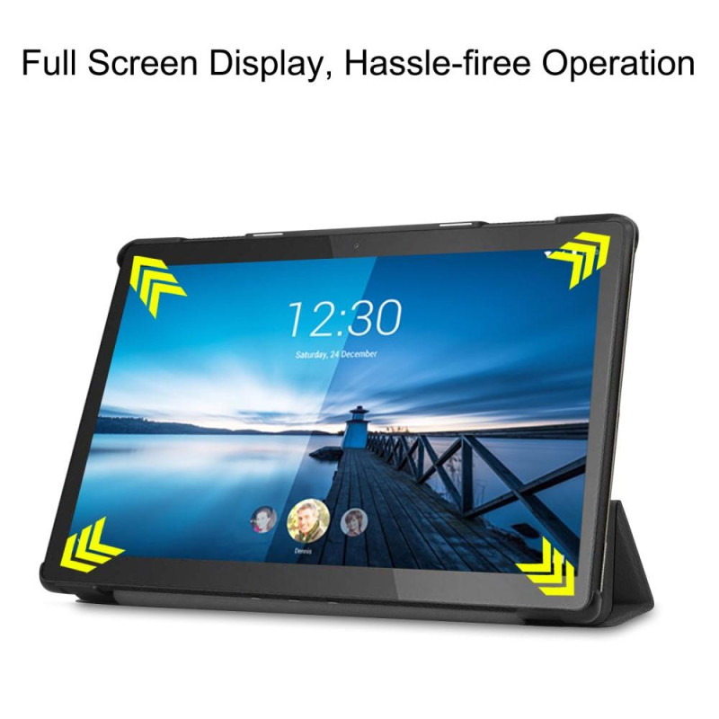 Trifoldet stativetui til Lenovo Tab M10 FHD REL TB - X605FC - Sort