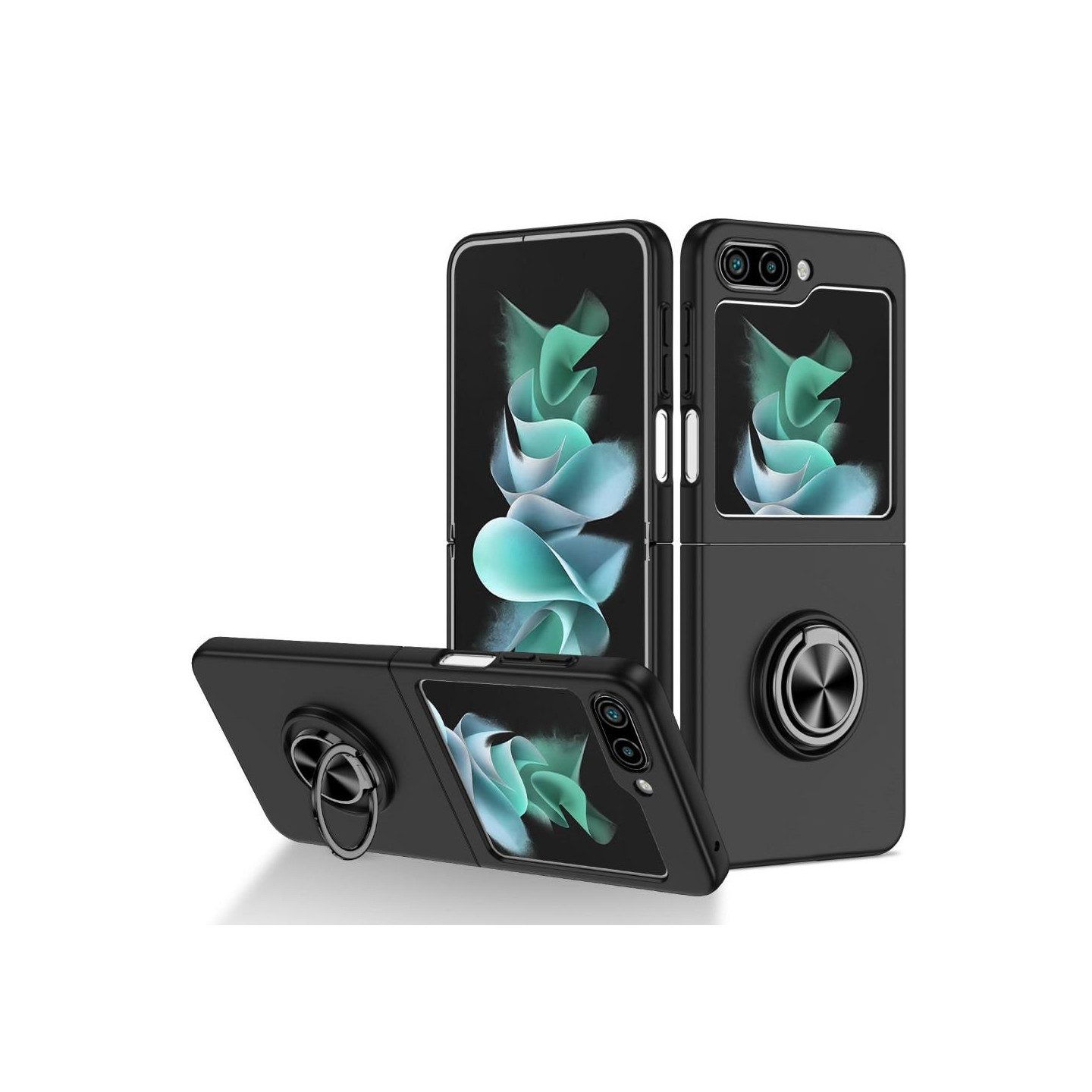 Til Samsung Galaxy Z Flip5 5G telefonetui Ring Kickstand Cover