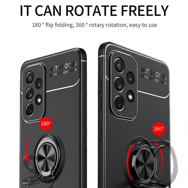 Samsung Galaxy A73 5G TPU Deksel Med Fingerring - Svart