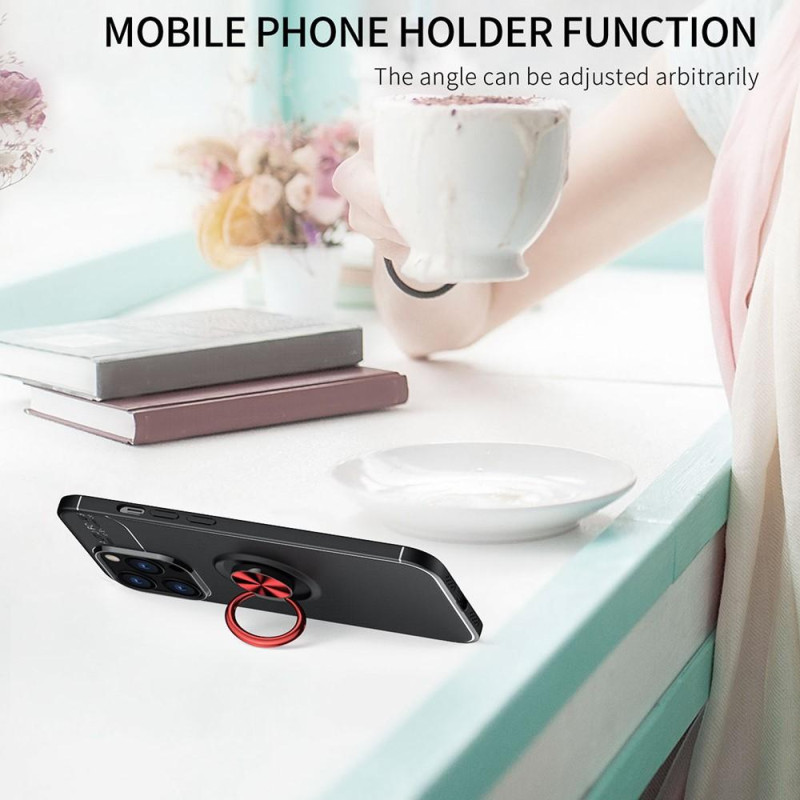 iPhone 13 Pro Max Fingerring Kickstand Hybrid Taske - Blå