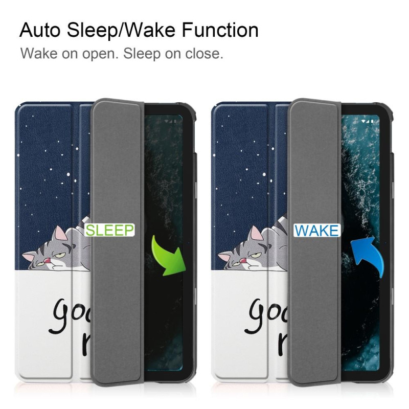 Slim Fit Covercover Til Nokia T20 - Katt