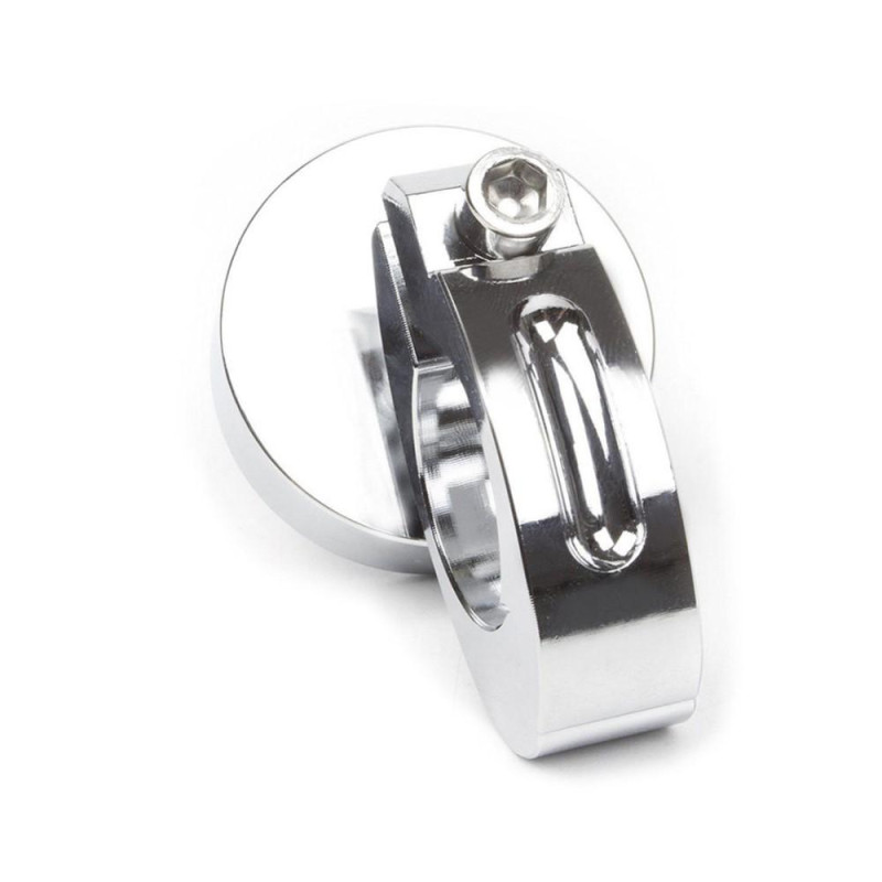 Stilfuldt vandtæt ur motorcykel styrmonteret kvartsur - sølv