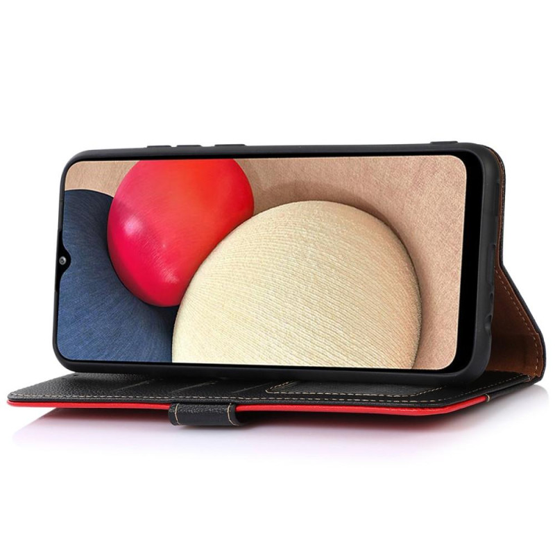 KHAZNEH Samsung Galaxy A73 5G Lommebok - cover - Sort/Rød