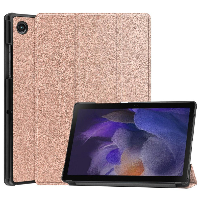 Trifoldet stativetui til Samsung Galaxy Tab A8 10.5" (2021) - Rose Gold