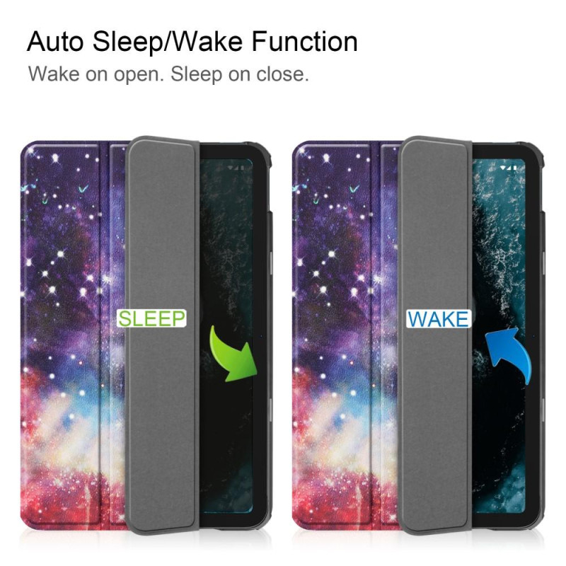 Tabletstativ Slim Fit Cover til Nokia T20 - Nebula