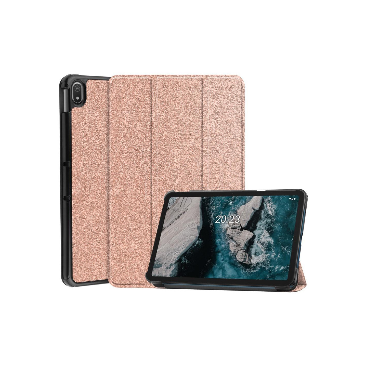 Slim Fit Covercover til Nokia T20 - Guld