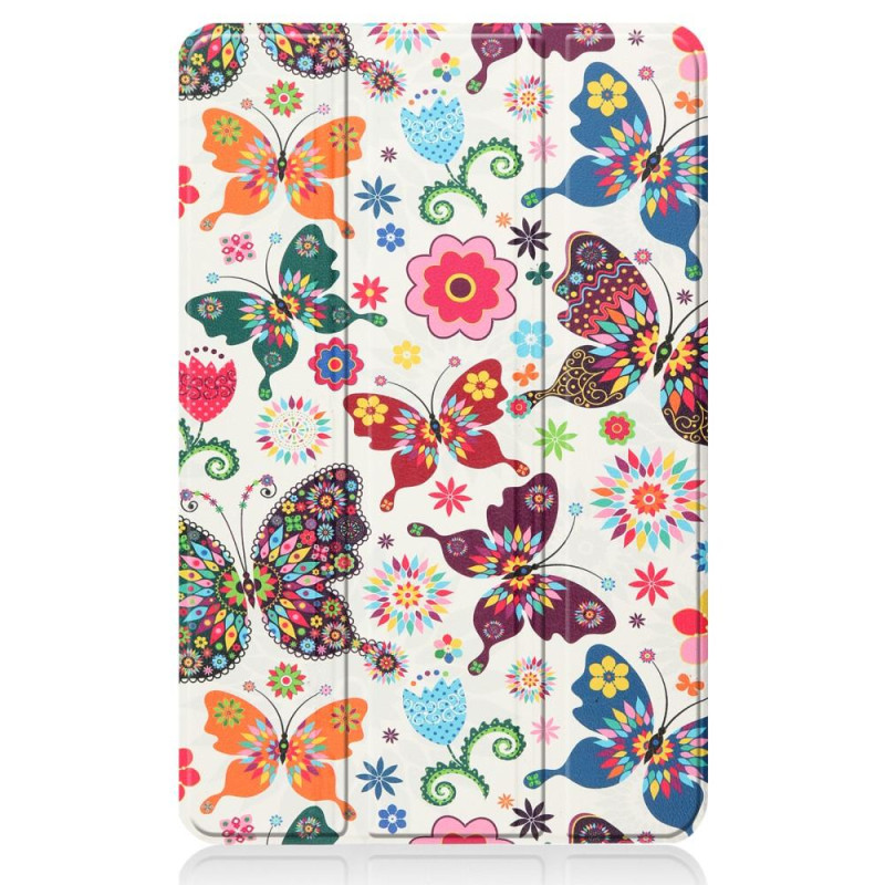 Tablet Stand Slim Fit Cover For Nokia T20 - Butterflies