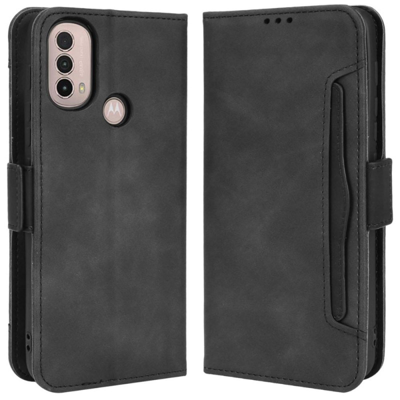 Wallet Stand Phone Case for Motorola Moto E20/E30/E40 - Black