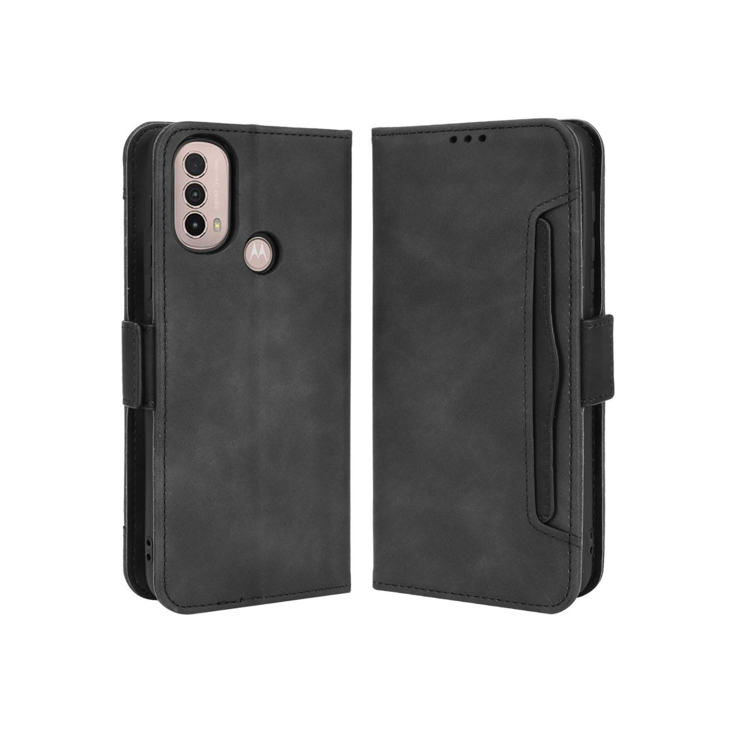 Motorola Moto E20/Moto E30/Moto E40 Lommebok - deksel - Svart