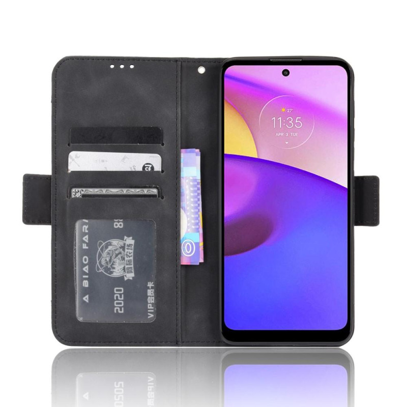 Wallet Stand Telefontaske til Motorola Moto E20/E30/E40 - Sort