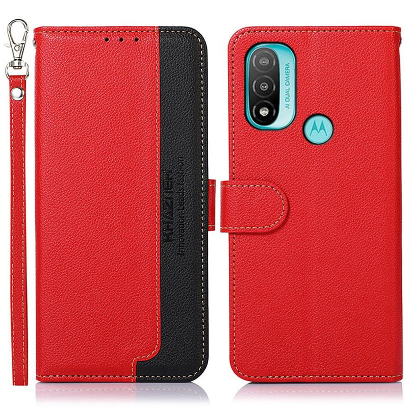 KHAZNEH Phone Cover for Motorola Moto E20 / E40 - Red/Black