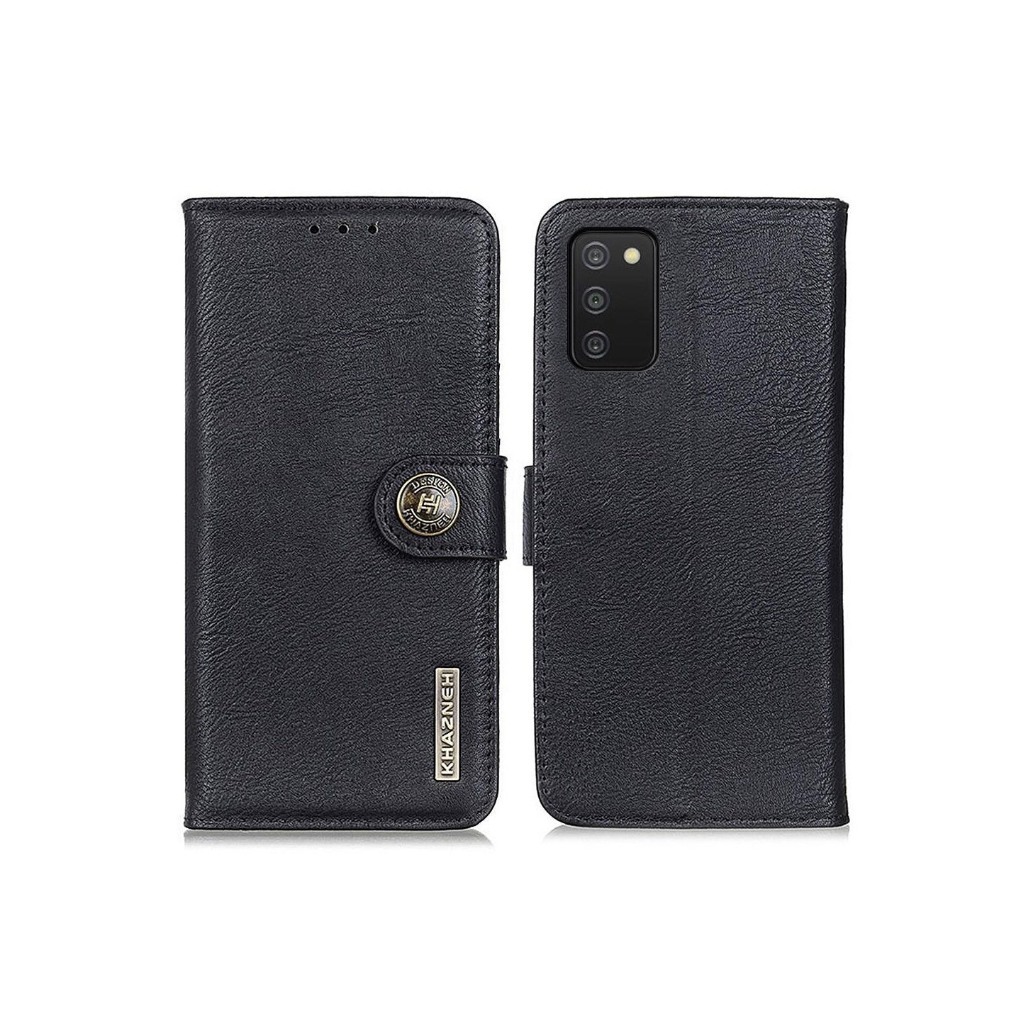 KHAZNEH Phone Kansi - Samsung Galaxy A03s - Musta