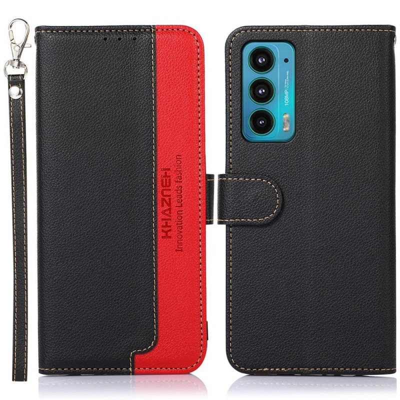KHAZNEH Phone Cover for Motorola Moto E20 / E40 - Black/Red