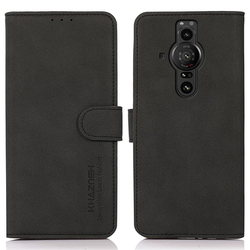 KHAZNEH Vintage lompakkokotelo Sony Xperia Pro - I - musta