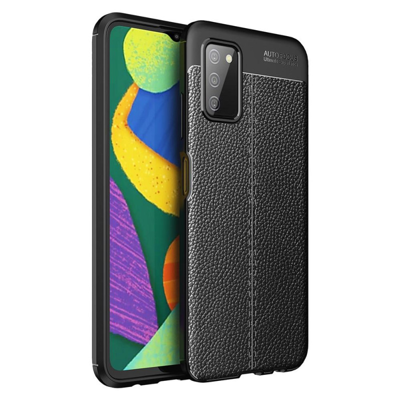 Samsung Galaxy A03s TPU Cover Litchi Texture - Sort
