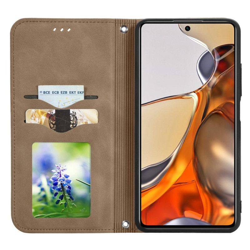 Vintage Wallet Case for Xiaomi 11T Pro / Xiaomi 11T - Brown