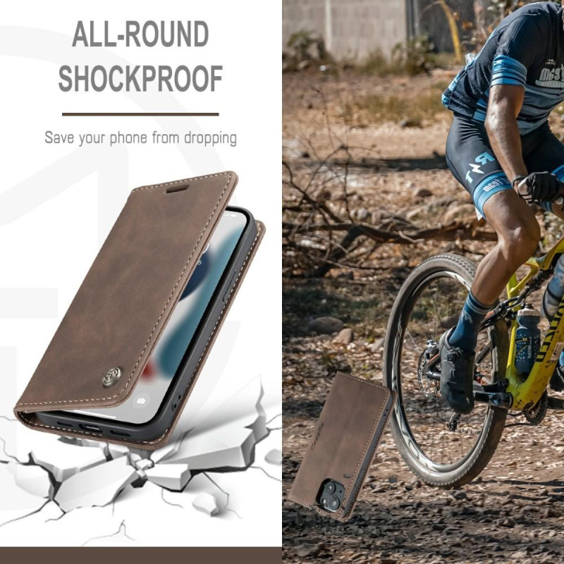 CASEME Lommebok - deksel iPhone 13 - Kaffe