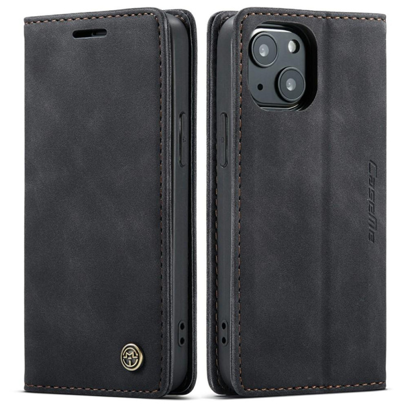 CASEME Retro Wallet Case for iPhone 13 - Black
