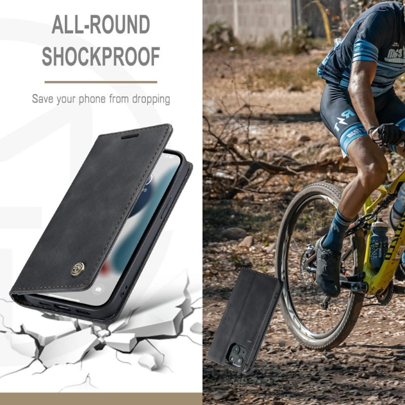 CASEME Retro Wallet Case for iPhone 13 - Black