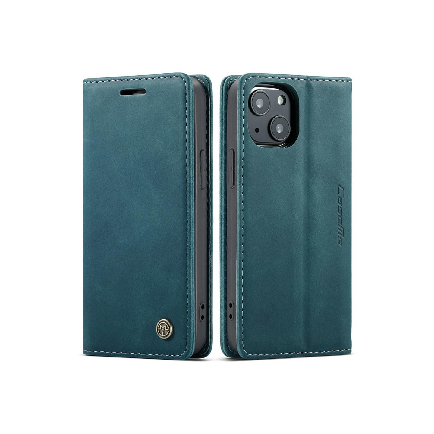 CASEME Retro tegnebog taske til iPhone 13 - Blå