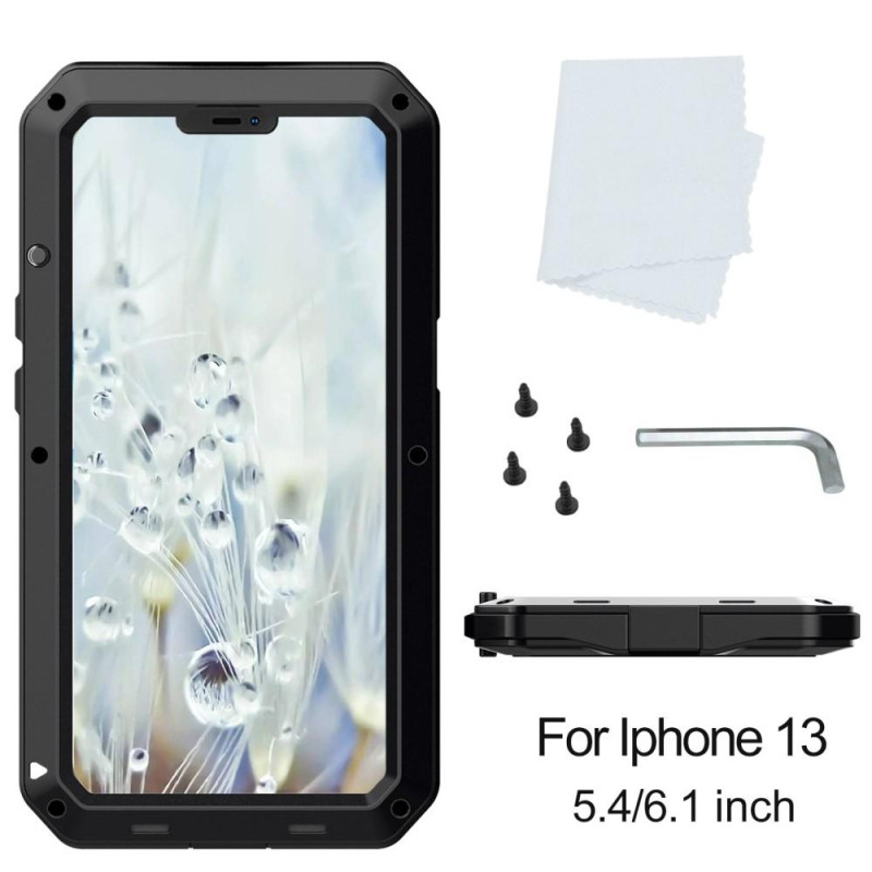 iPhone 13 Heavy Duty Sturdy Hybrid Suojakuori with Built - in Tempered Glass