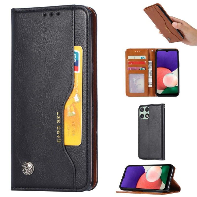 Auto - absorbed Stand Phone Case for Samsung Galaxy A22 5G - Black