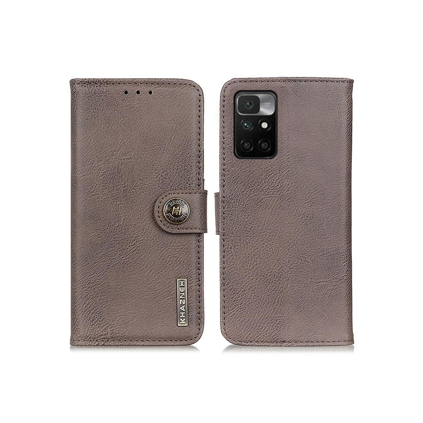 Xiaomi Redmi 10 KHAZNEH Lommebok - deksel - Grå