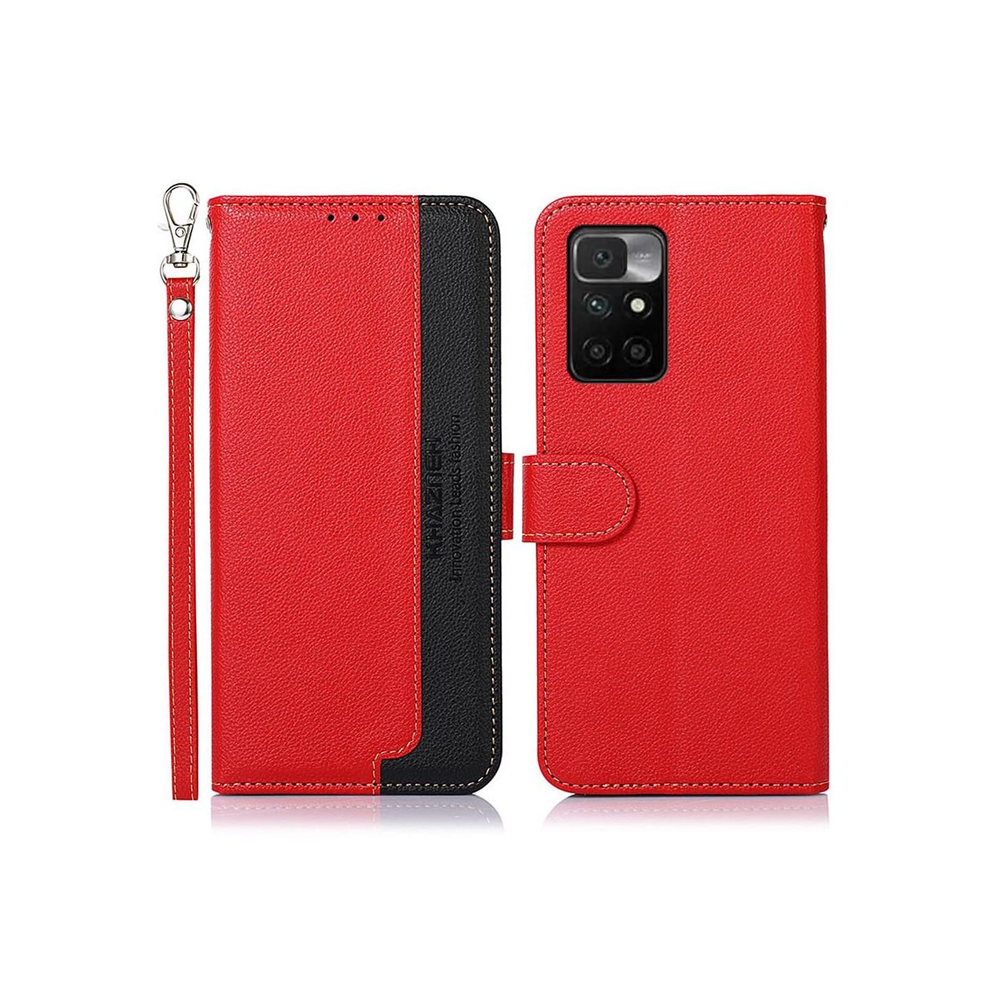 KHAZNEH puhelimen kansi Xiaomi Redmi 10 - punainen