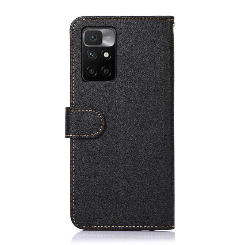 KHAZNEH Xiaomi Redmi 10 Lommebok - cover - Sort