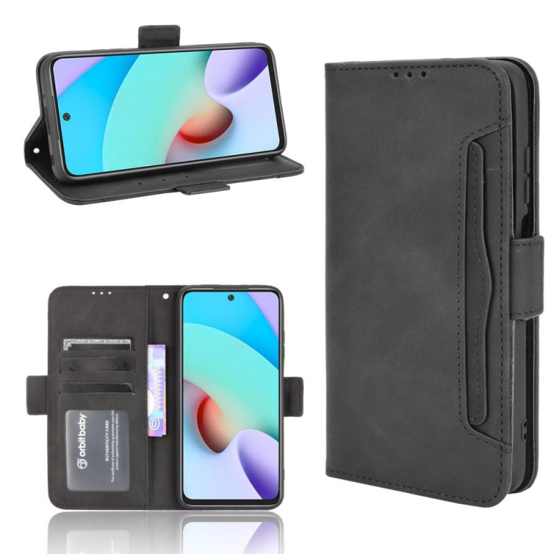 Wallet Stand Flip Phone Case for Xiaomi Redmi 10 - Black