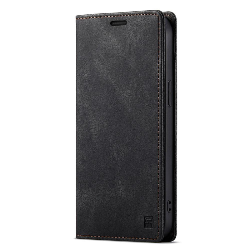 AUTSPACE A01 Retro Wallet Case for iPhone 13 - Black