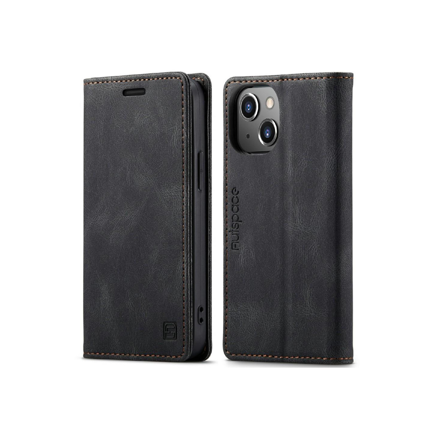 AUTSPACE A01 Lommebok - deksel iPhone 13 Mini - Svart
