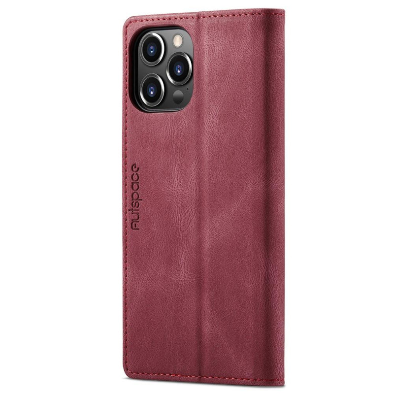 AUTSPACE A01 Lommebok - cover iPhone 13 Pro - Rød