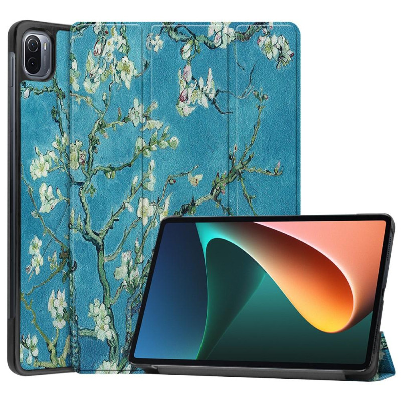 Xiaomi Pad 5 Stand Slim Fit Cover Sleep / Wake - Plum Blossom