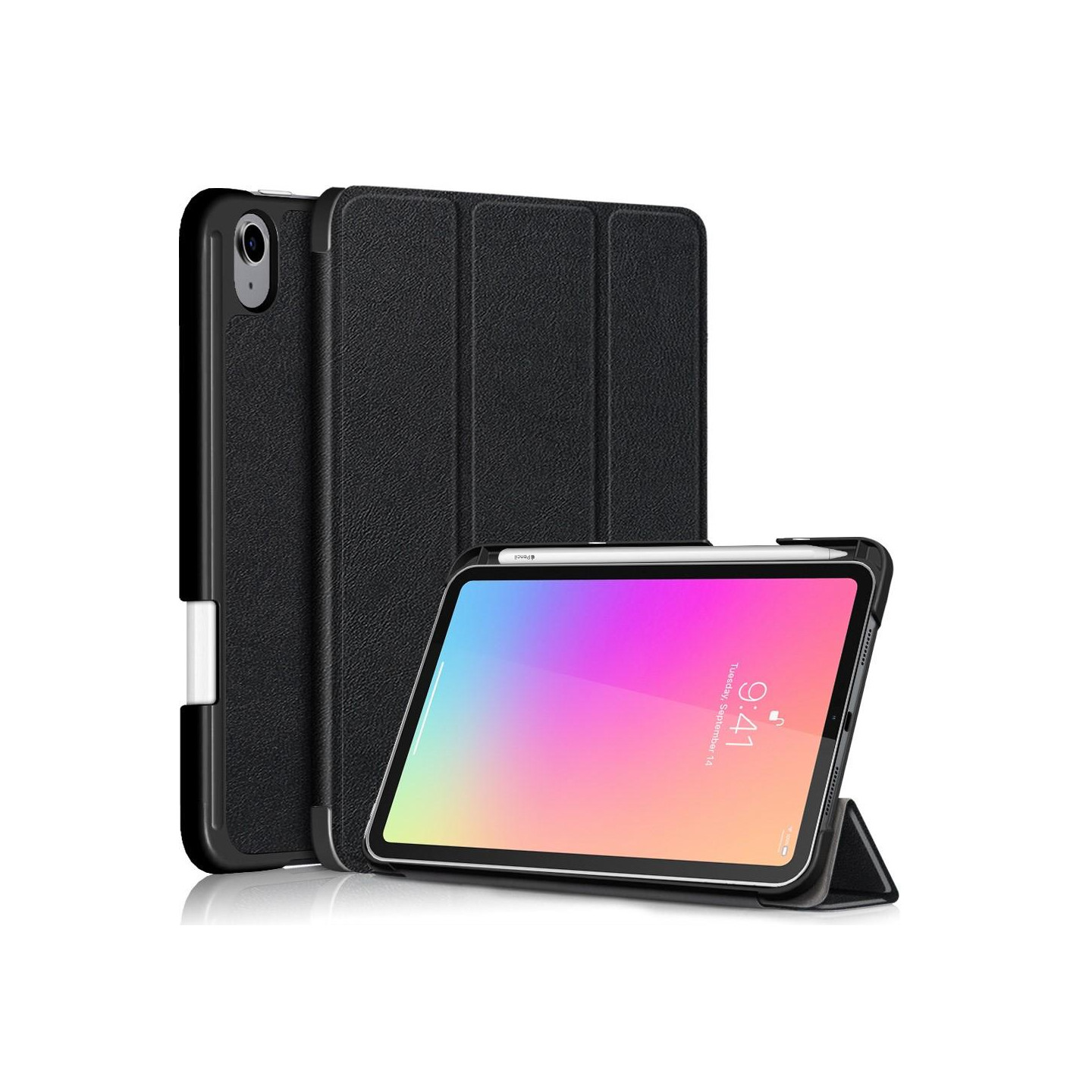 iPad mini 6 (2021) / (2024) Tabletin Suojakotelo Wake/Sleep - Musta