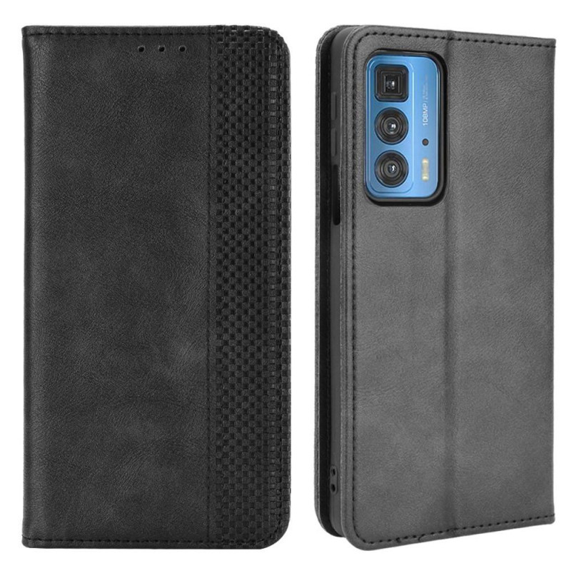 Wallet Stand Flip Phone Case for Motorola Edge 20 Pro - Black