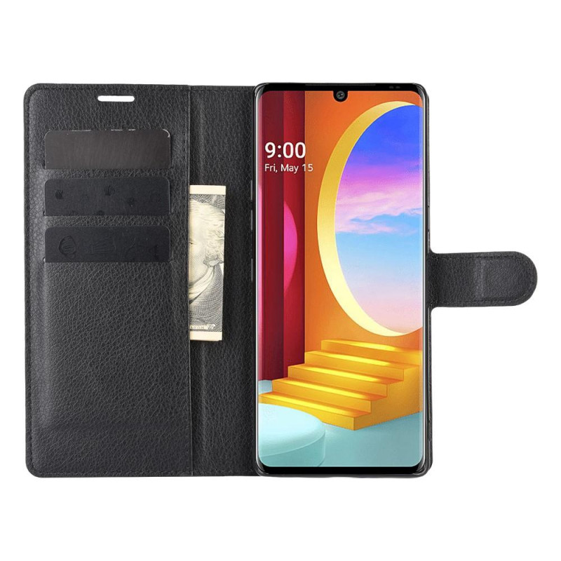Litchi Wallet Stand Suojakuori - LG Velvet