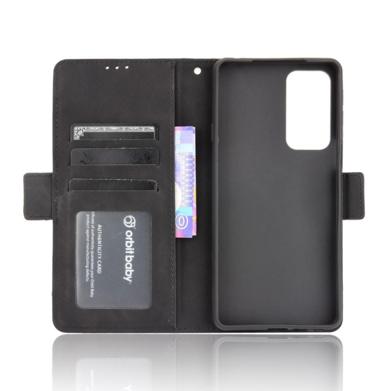 Wallet Stand Flip Phone Case for Motorola Edge 20 - Black