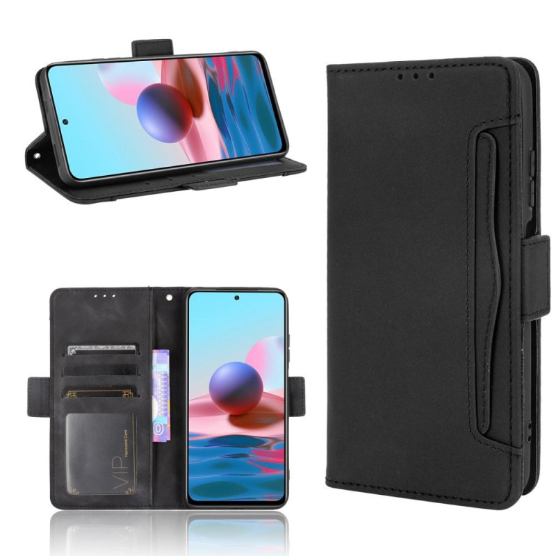 Wallet Stand Flip Case for Xiaomi Redmi Note 10S / Note 10 4G - Black