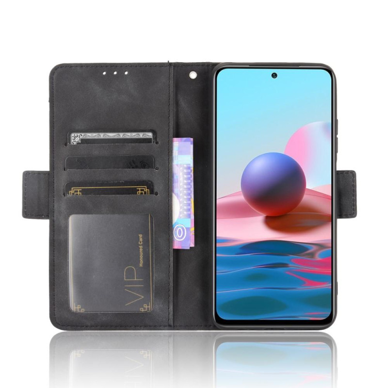 Pung Stand Flip Taske til Xiaomi Redmi Note 10S/Note 10 4G - Sort