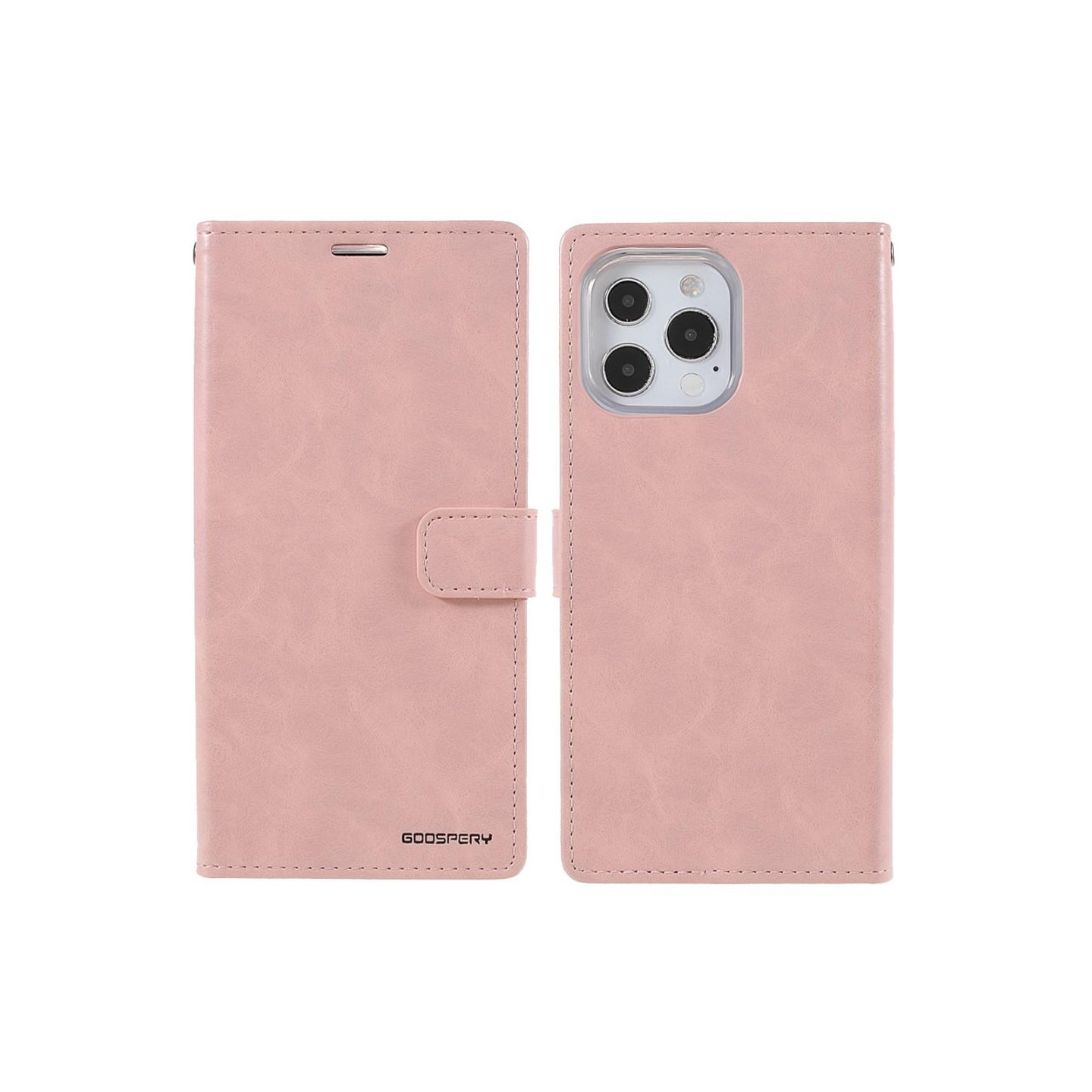 MERCURY GOOSPERY Blå Måne Pung Etui iPhone 13 Pro Lyserød